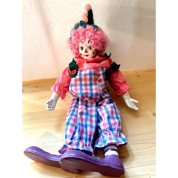 Vintage Creepy Clown Porcelain Scary Coulrophobia Halloween Poltergeist Horror - Picture 6 of 11